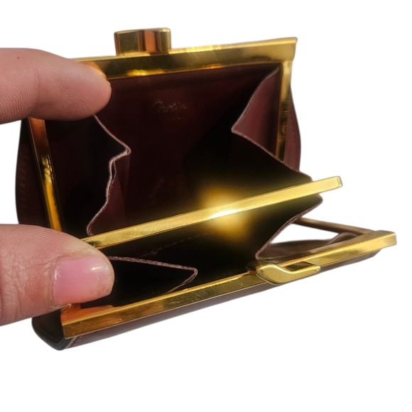 Cartier Must Line Kisslock Coin Purse - Picture 5 of 6